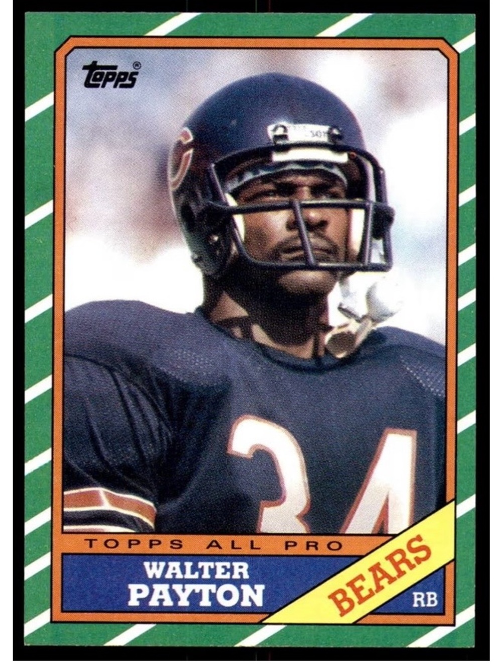 1986 Topps Walter Payton Chicago Bears
#11 Football Card